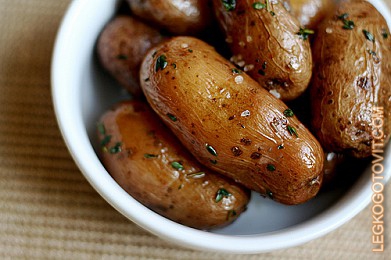 Фото рецепта: Картофель, запеченный на соли