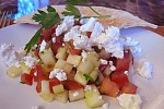 Фото рецепта: Салат из помидоров и сыра Фета