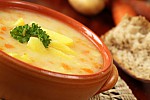 Фото рецепта: Картофельный суп с луком-пореем