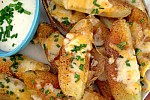 Фото рецепта: Картофельные ломтики с беконом и сыром