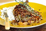 Фото рецепта: Тушеная утка с инжиром и тыквой