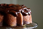 Фото рецепта: Мраморный торт с фундуком