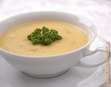 Фото рецепта: Картофельный суп с ветчиной