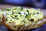 Фото рецепта: Яичный салат с зеленым луком