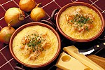Фото рецепта: Сливочный швейцарский луковый суп