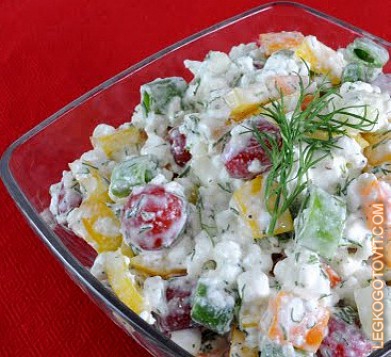 Фото рецепта: Фермерский овощной салат