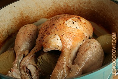 Фото рецепта: Жареная курица с горчицей
