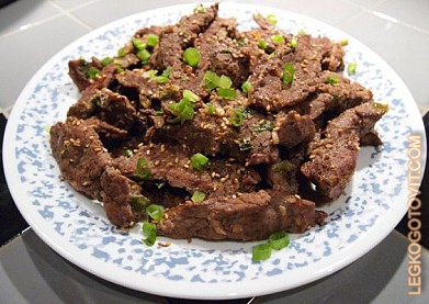 Фото рецепта: Пулькоги (маринованная говядина барбекю)