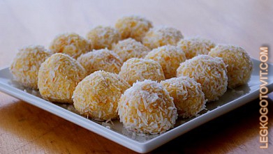 Фото рецепта: Абрикосово-кокосовые шарики