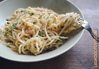 Фото рецепта: Спагетти с сардинами