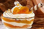 Фото рецепта: Творожный мусс с персиками