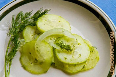 Фото рецепта: Немецкий салат из огурцов