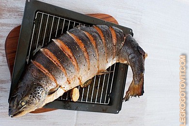 Фото рецепта: Запеченный лосось