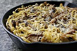 Как приготовить Спагетти запеченные с грибами