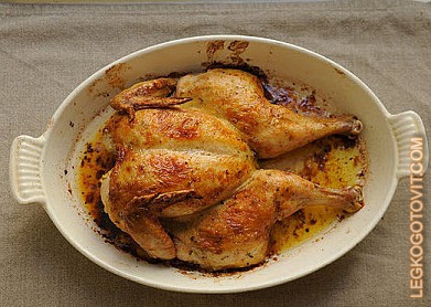 Фото рецепта: Жареный цыпленок