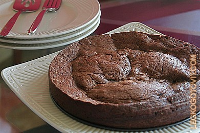 Фото рецепта: Нежный шоколадный пирог