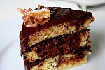 Как приготовить Мраморный торт с шоколадной глазурью