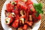 Фото рецепта: Арбузный салат с фетой