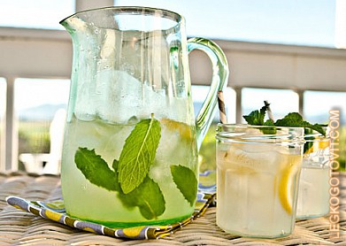 Фото рецепта: Лимонно-мятный коктейль