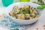 Фото рецепта: Картофельный салат с грецкими орехами