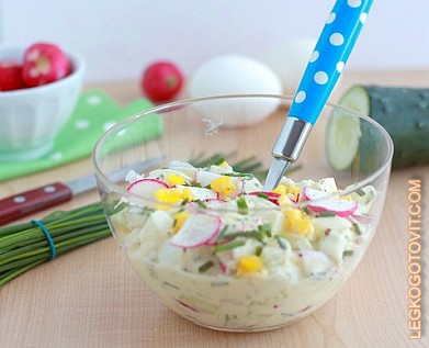 Фото рецепта: Весенний салат с редисом