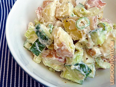 Фото рецепта: Вкусный картофельный салат