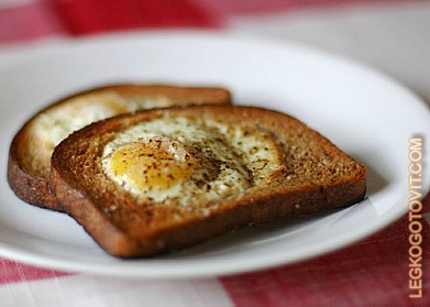 Фото рецепта: Яйцо в тосте