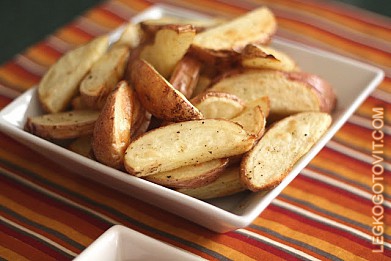 Фото рецепта: Жаренные картофельные ломтики