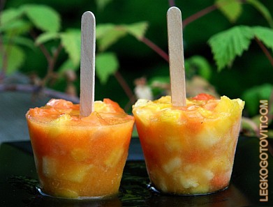 Фото рецепта: Мороженое из тропических фруктов