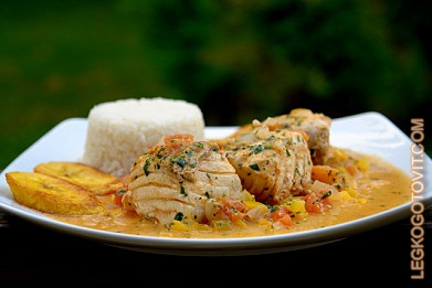 Фото рецепта: Рыба в кокосовом соусе