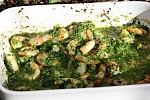 Фото рецепта: Креветки с зеленым соусом
