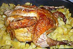 Фото рецепта: Курица, запеченная с картофелем