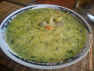 Фото рецепта: Суп со шпинатом