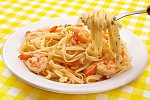 Как приготовить Спагетти с с соусом из креветок