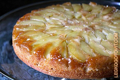 Фото рецепта: Перевернутый яблочный пирог