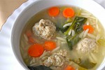 Фото рецепта: Рисовый суп с фрикадельками