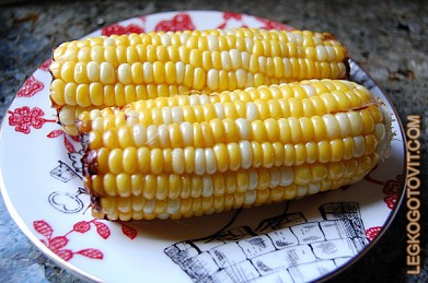 Фото рецепта: Кукуруза, запеченная в фольге