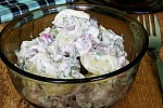 Фото рецепта: Картофельный салат с чесноком