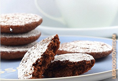 Фото рецепта: Шоколадное печенье со свежим имбирем