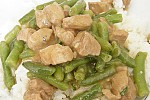 Фото рецепта: Свинина с зеленой фасолью