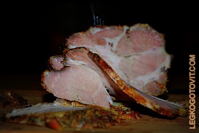 Фото рецепта: Запеченный свиной ошеек