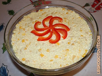 Фото рецепта: Салат из риса с карри