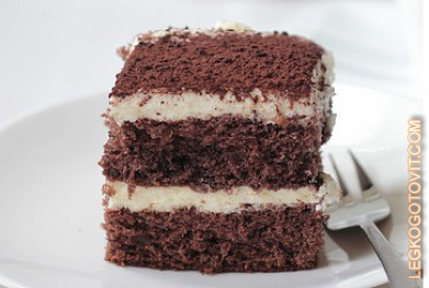 Фото рецепта: Бисквитно-кремовый торт