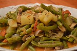 Фото рецепта: Овощное рагу со стручковой фасолью