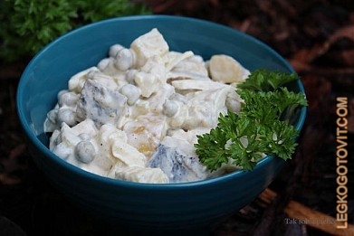 Фото рецепта: Салат из сельди и картофеля