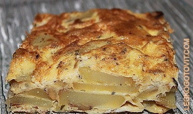 Фото рецепта: Испанская тортилья с картофелем