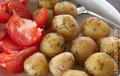 Фото рецепта: Молодой картофель с укропом