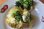 Фото рецепта: Картофель в мундире с брокколи