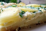 Фото рецепта: Торт-омлет с картофелем и зеленью