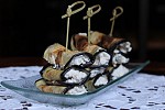 Фото рецепта: Баклажаны с сыром и грецкими орехами
